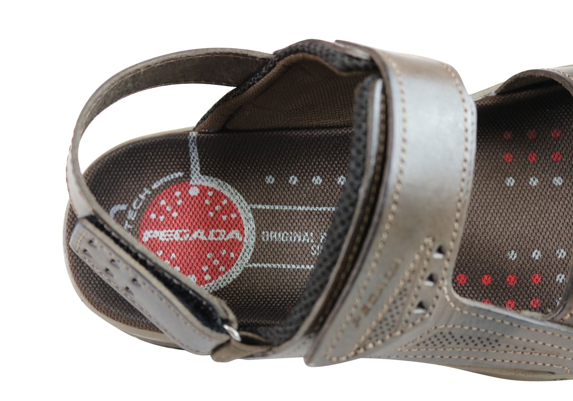 Jeff Men's Genuine Leather Comfortable Cushioned Sandals - Handmade in Brazil - Perfect for Beach, Vacation & Summer Outdoor Activities