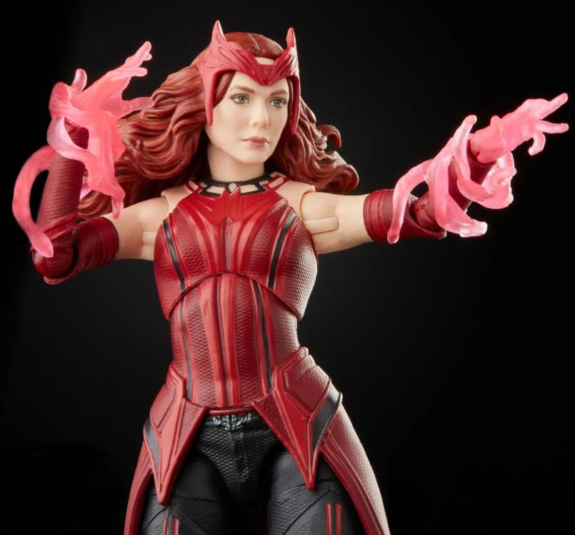 WandaVision Marvel Legends Scarlet Witch Action Figure (Captain America Flight Gear BAF) - Collectible Toy for Marvel Fans & Display