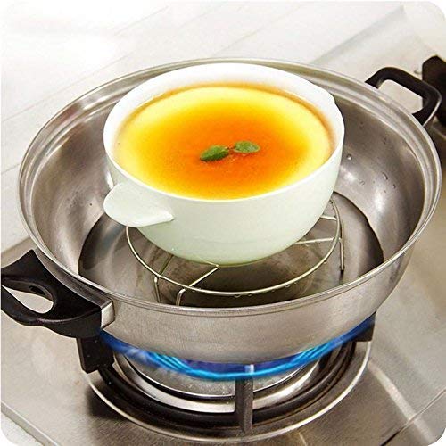 Stainless Steel Hot Pot Stand Set of 4 - Heat Resistant Metal Trivet for Cooking, Serving & Table Protection - Perfect for Kitchen, Dining & Outdoor BBQ Use