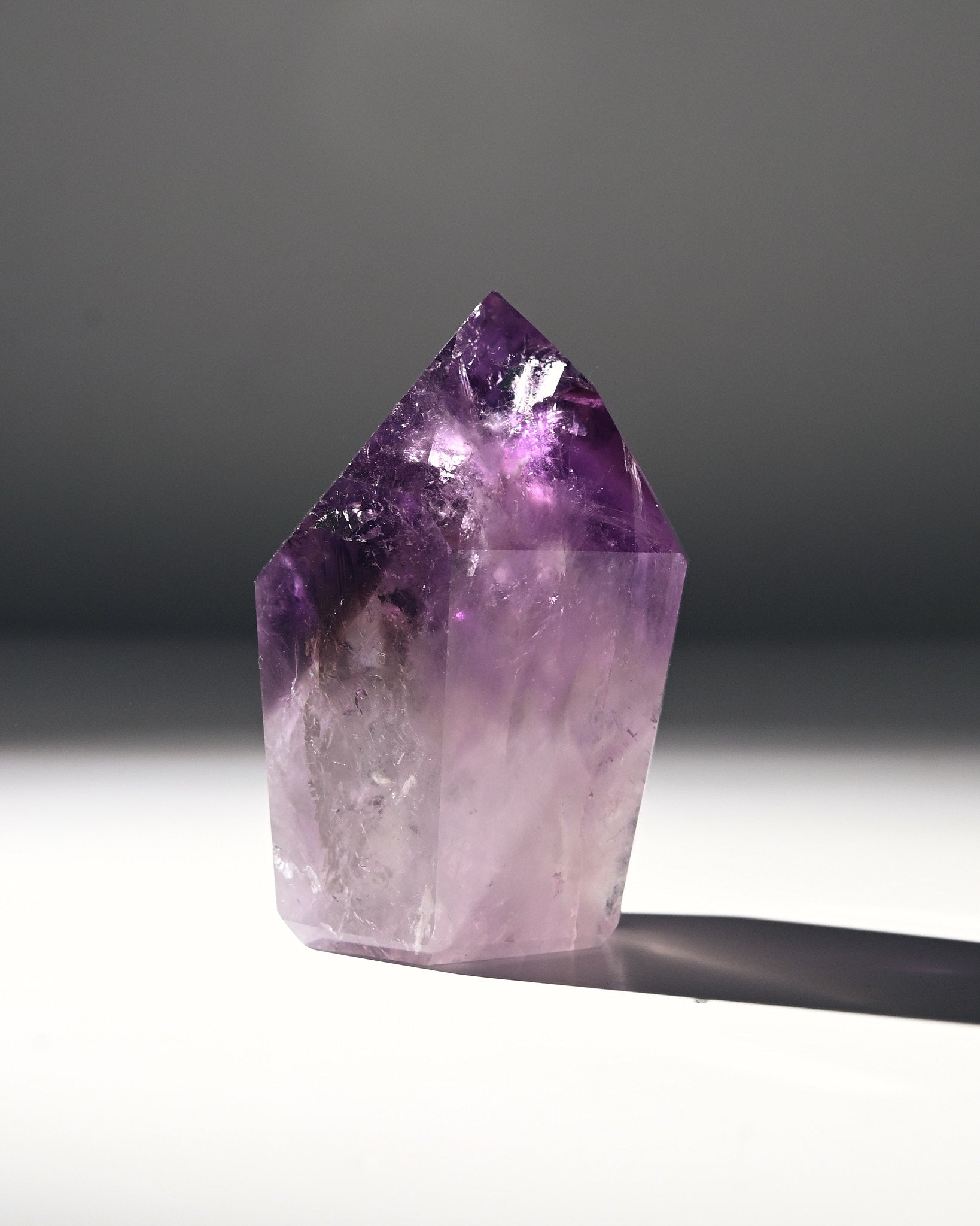 Natural Bahia Amethyst Phantom Tower - 3 Inch Healing Crystal Point for Meditation, Reiki, and Home Decor | Spiritual Energy Stone for Chakra Balancing