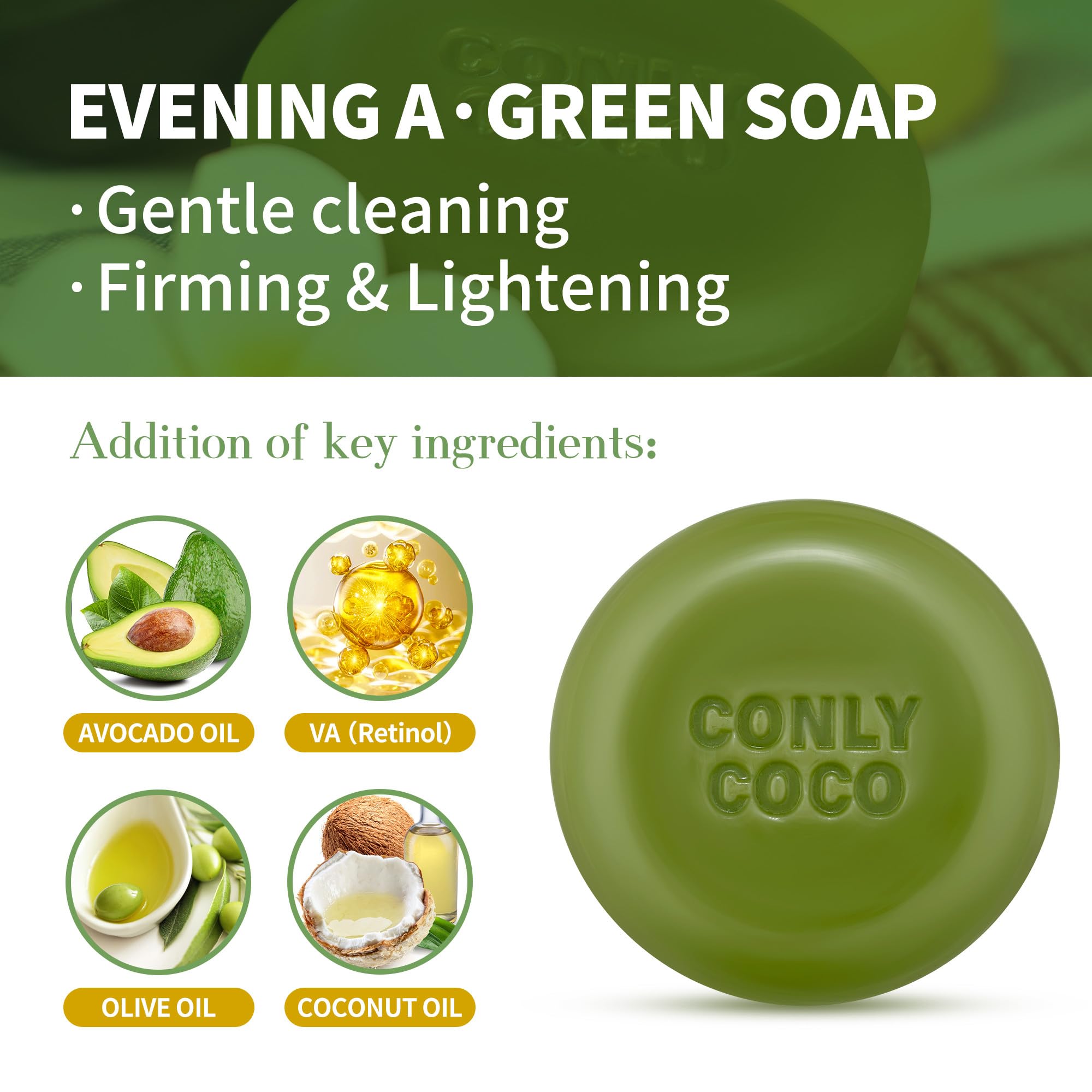 Nourishing Skin Soap with Natural Plant Extracts - Brightening, Antioxidant & Tightening Formula Reduces Wrinkles, Balances Oil & Gently Cleanses | Face & Body Cleanser for Delicate Soft Skin | Perfect for Daily Skincare Routine & Sensitive Skin Care