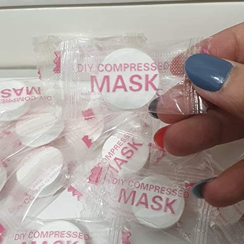 Compressed Facial Sheet Tablets for DIY Spa & Skin Care | 100-Pack Hydrating Face Mask Paper | Perfect for Travel, Home Use & Skincare Routine