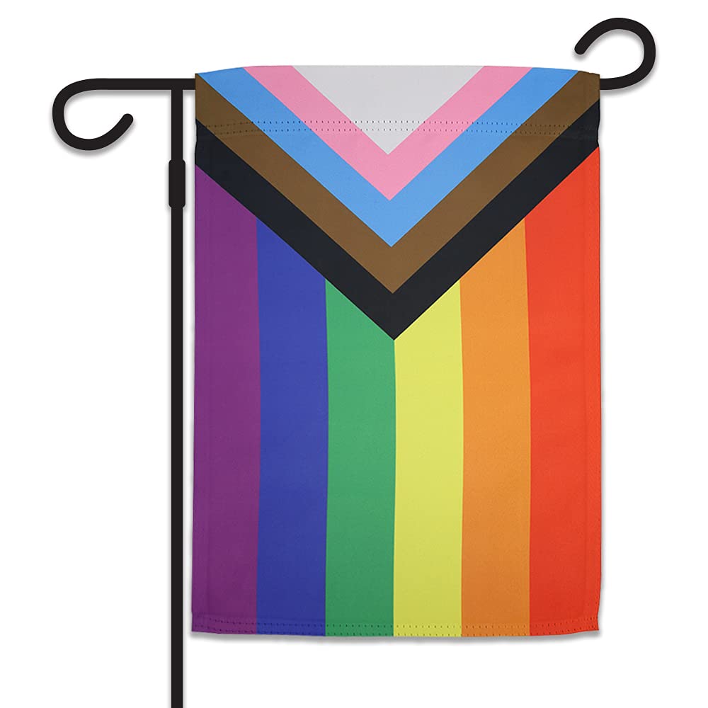 Progress Pride Inclusive Garden Flag - 12x18