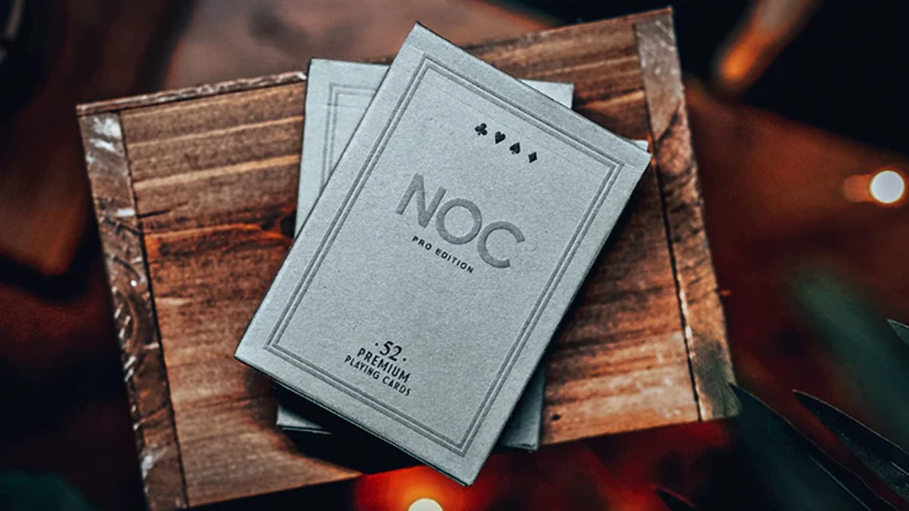 Premium NOC Pro 2021 (Greystone) Playing Cards - Professional Grade Cardistry & Magic Tricks Deck for Performers and Collectors - Perfect for Card Games, Magic Shows and Poker Nights
