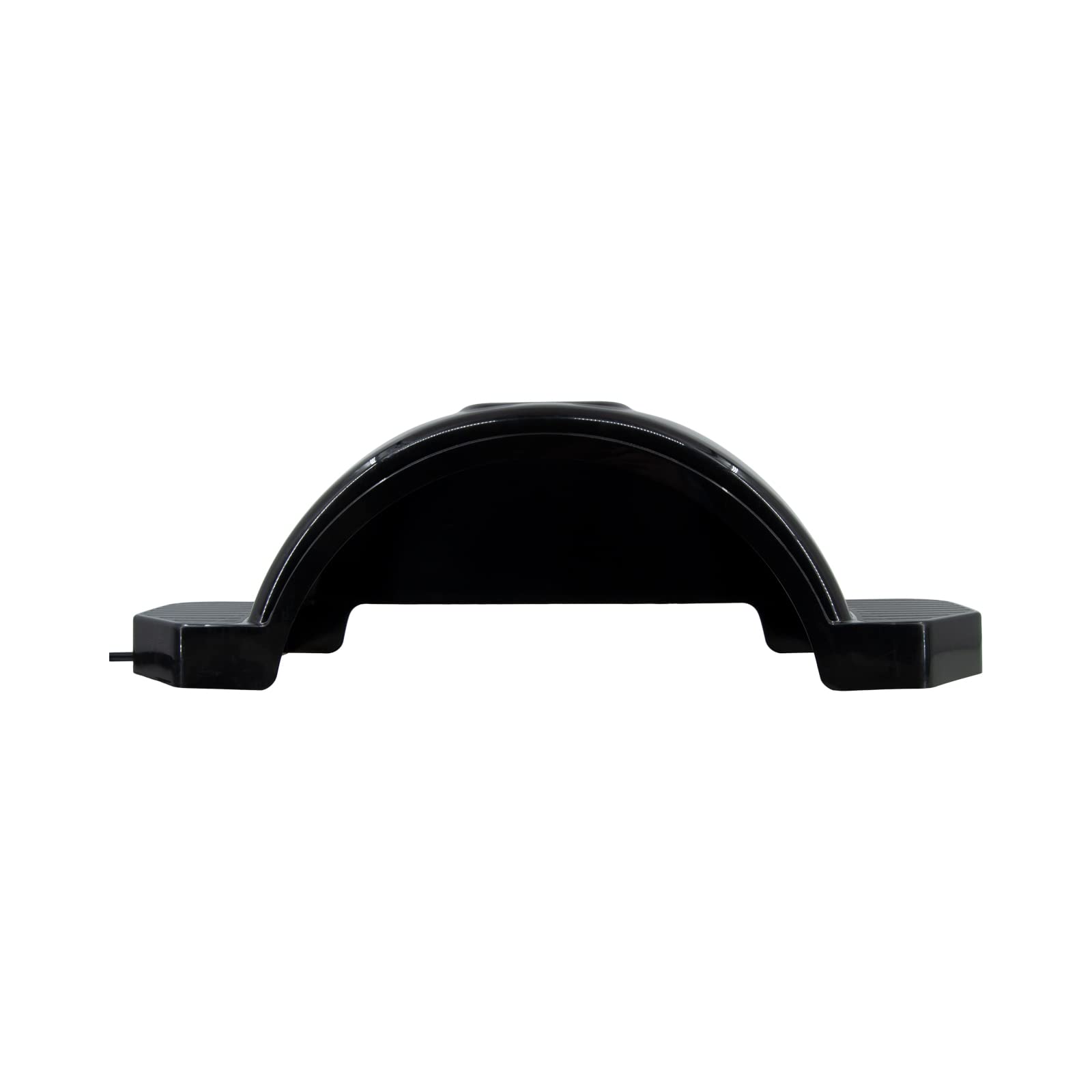 Heavy-Duty Black Plastic Single Axle Boat Trailer Fender with Non-Slip Steps - 9