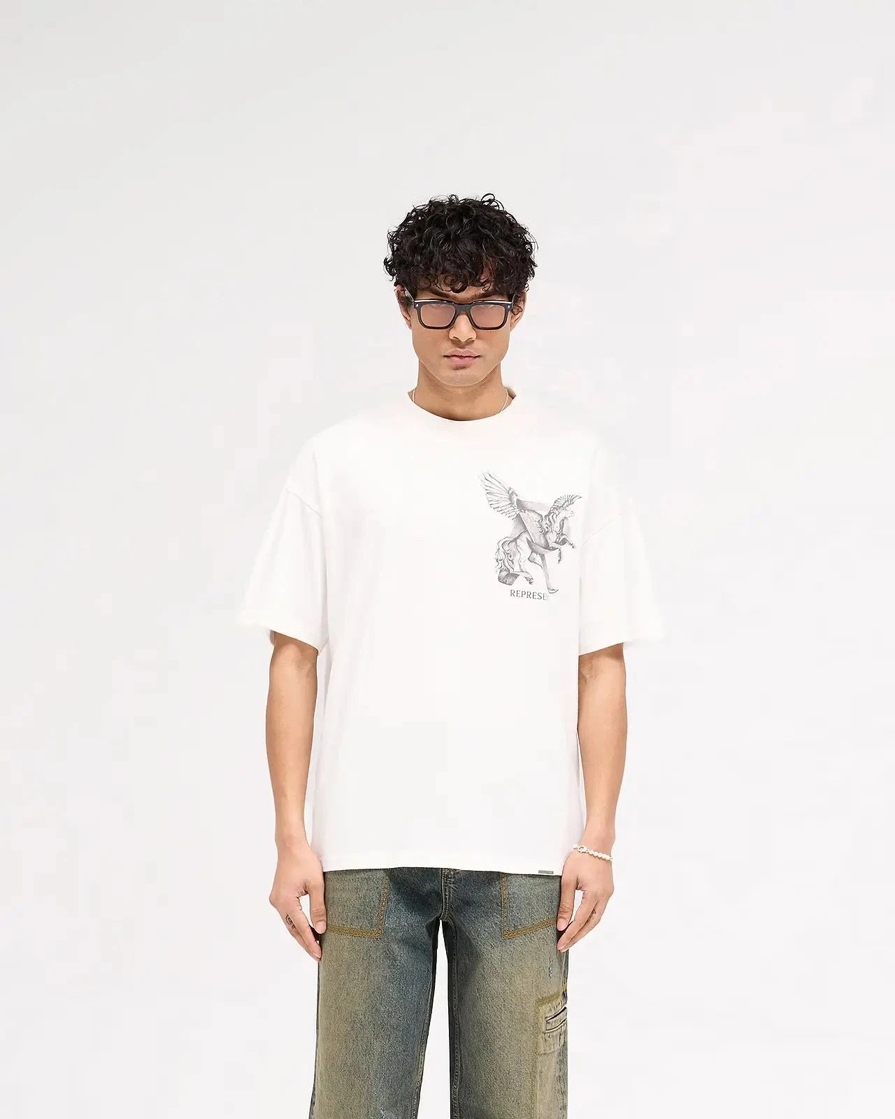 REPRESENT Elegance in Motion T-Shirt for Men | Premium Cotton Casual Tee | Perfect for Streetwear, Gym & Everyday Wear