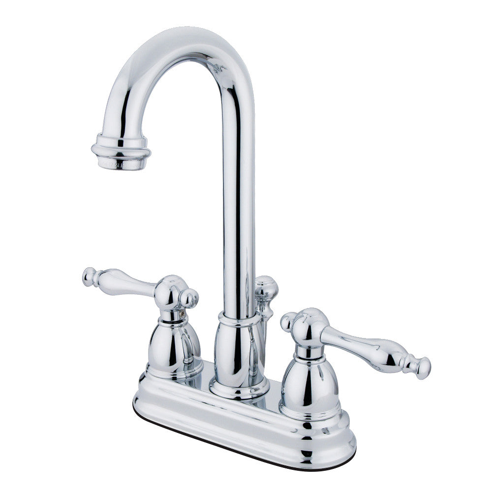 Kingston Brass KB3618NL 4 Inch Centerset Bathroom Faucet - Modern Water-Saving Design for Vanity Sinks & Powder Rooms (Oil-Rubbed Bronze Finish)