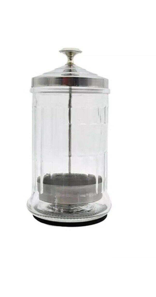 BY MIA 1000ml Salon Barber Disinfection Jar - UV Sterilizer Container for Hair Clippers, Manicure Tools & Salon Equipment | Perfect for Nail Salons, Barbershops & Home Use