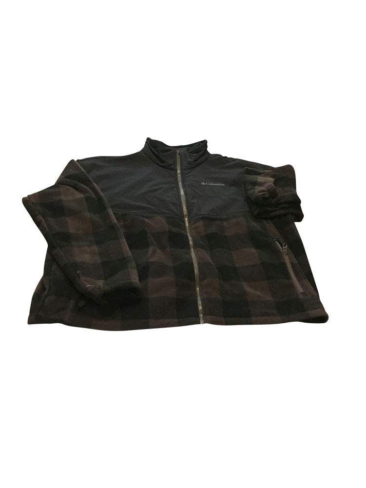 Columbia Big and Tall Bugaboo Fleece Plaid Jacket for Men - Warm & Comfortable Outdoor Winter Coat for Hiking, Camping & Casual Wear