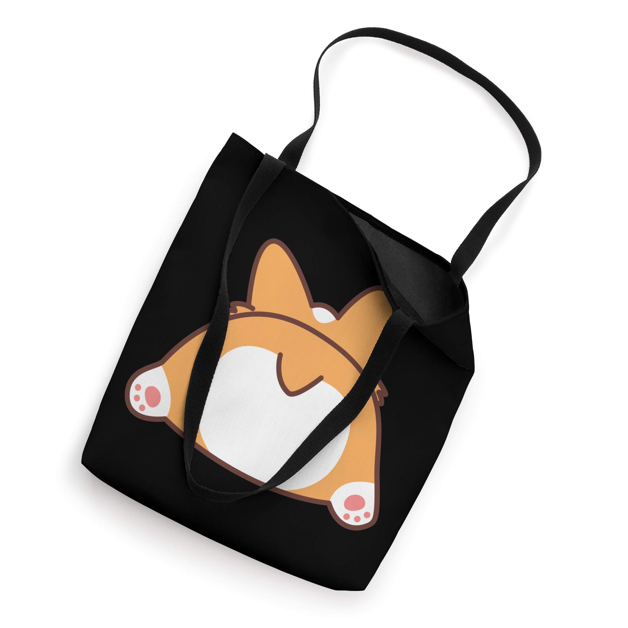 Cute Welsh Corgi Butt Tote Bag - Kawaii Dog Lover Gift for Shopping & Beach