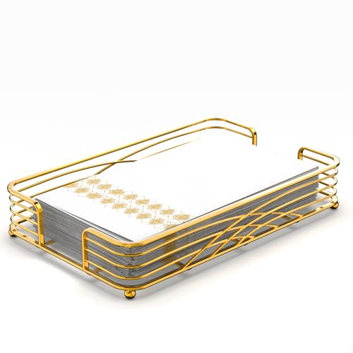 D - Matt Gold Napkin Holder for Bathroom