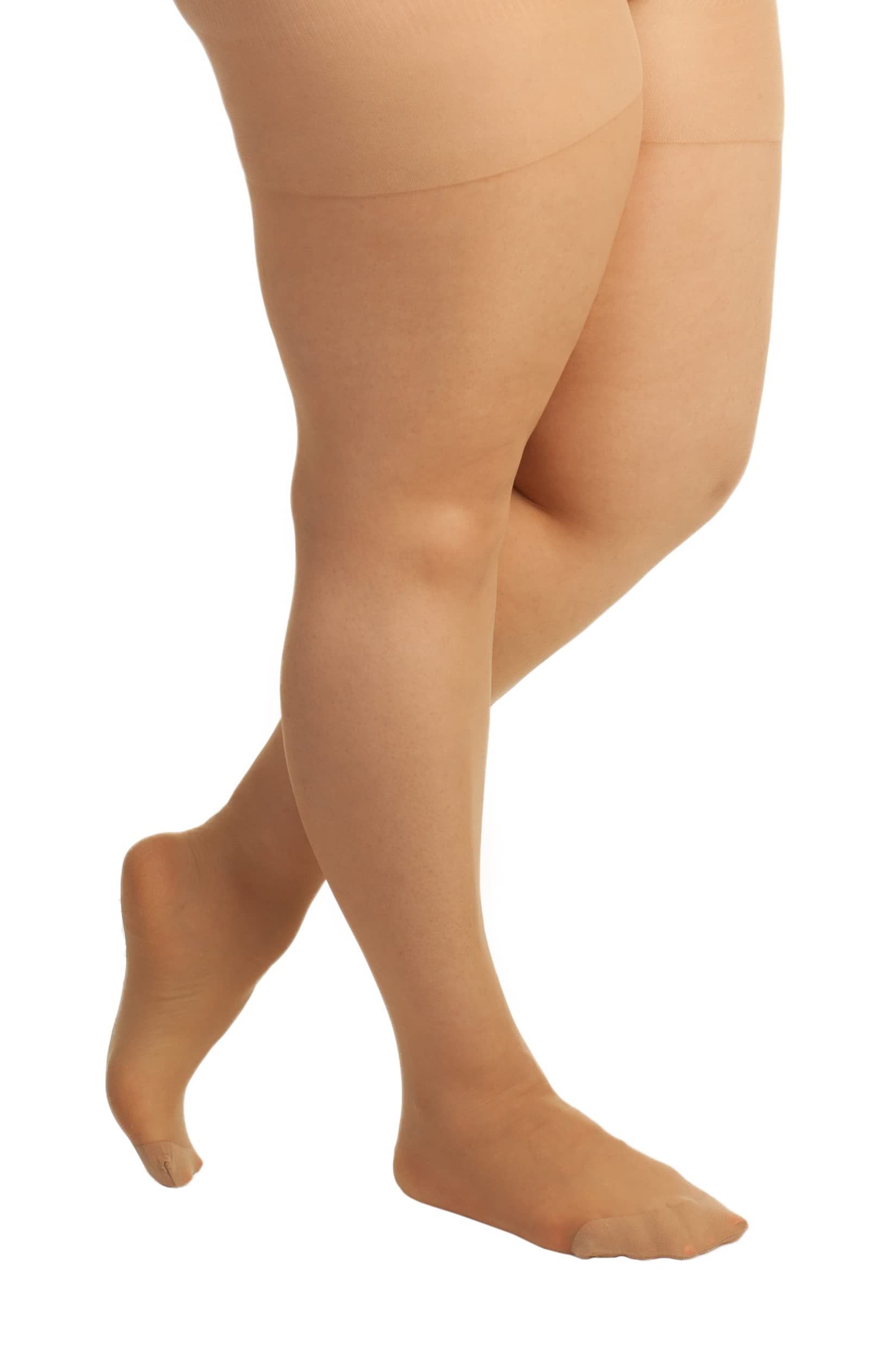 Plus Size Pantyhose for Women - Soft Sheer Queen Tights - Comfortable & Stretchy Hosiery for Everyday Wear, Office & Special Occasions