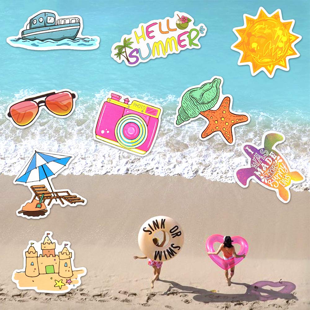 50 Pcs Cute Vinyl Stickers for Girls - Waterproof Decals for Water Bottles, Laptops, Notebooks & DIY Crafts - Fun School & Party Supplies for Kids