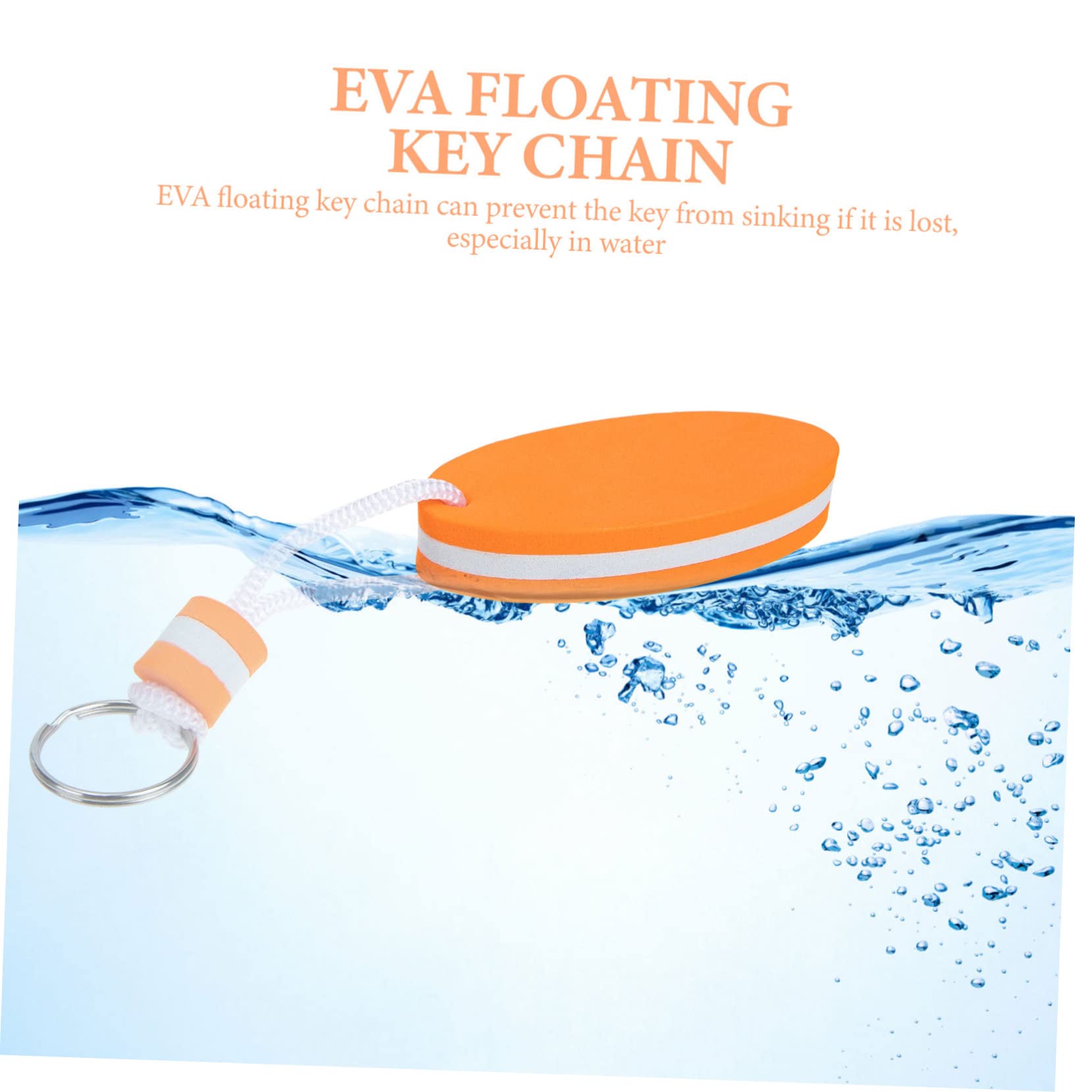 12 Pack Floating Keychains for Boat Keys - Waterproof Surfboard Keyring with EVA Foam Holder - Perfect for Boating, Surfing, Swimming & Water Sports Accessories