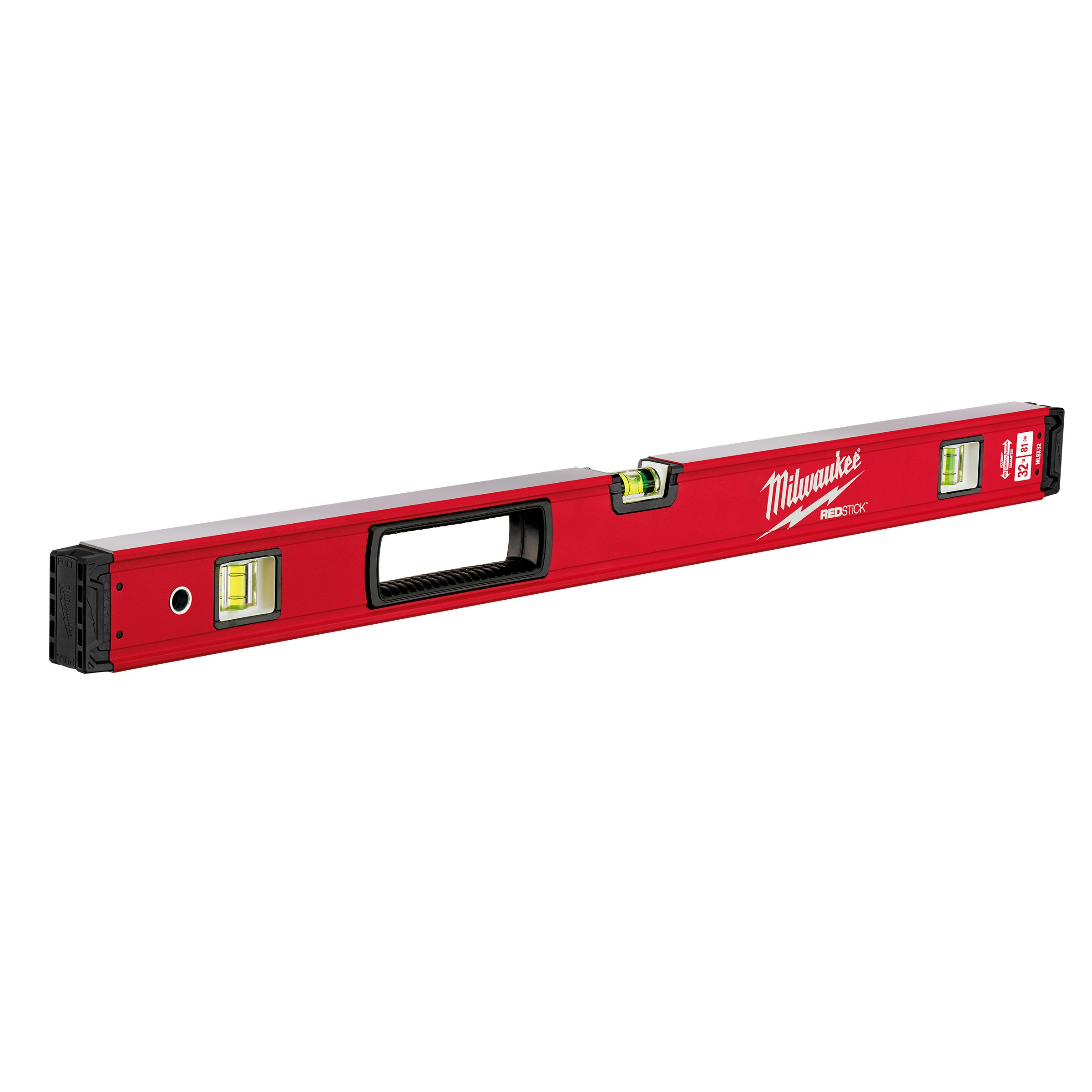 Milwaukee 4932459064 Redstick Backbone Level 80cm (31.5 Inch) - Red & Black Professional Measuring Tool - Perfect for Construction, Carpentry, and DIY Home Projects