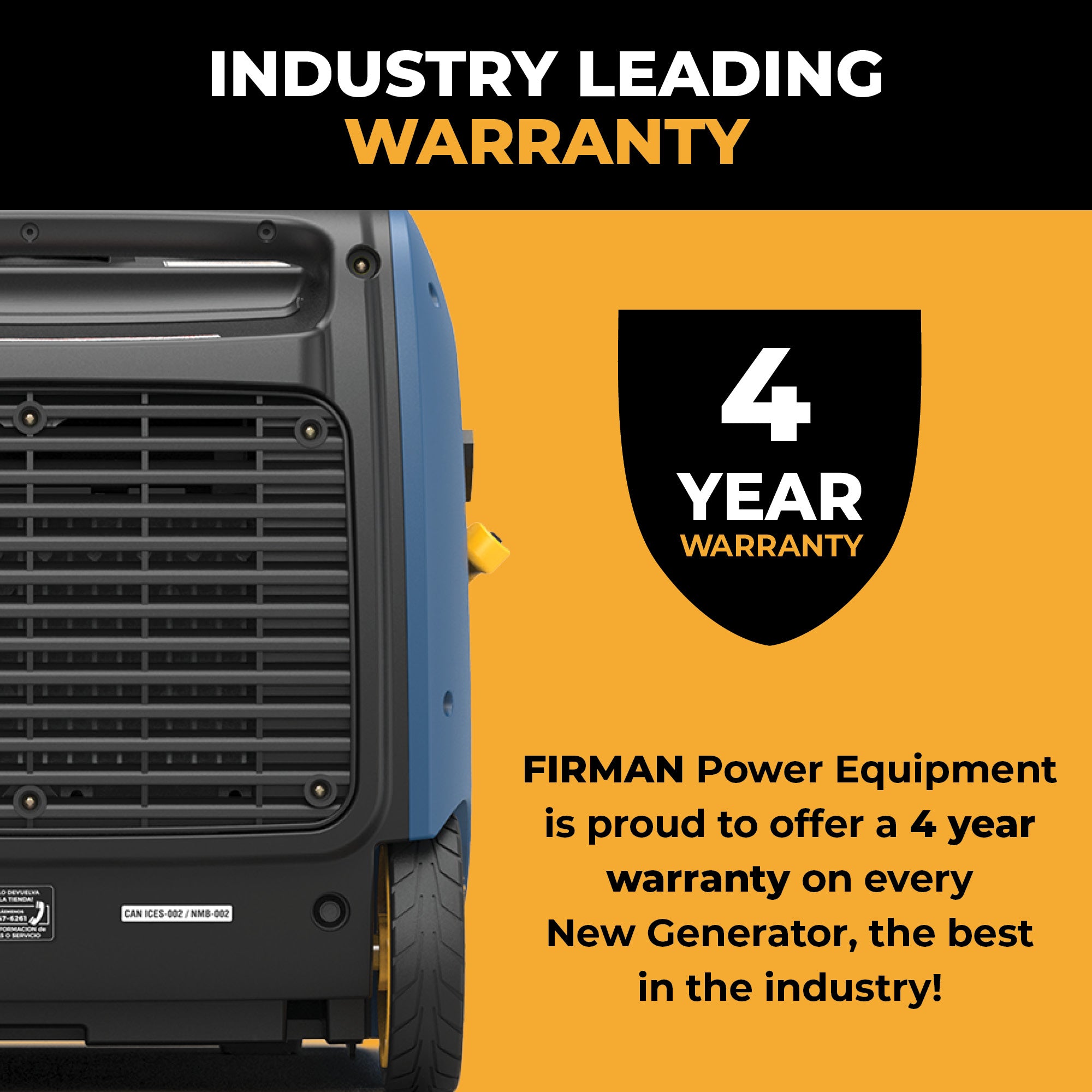4200W Dual Fuel Portable Inverter Generator with Electric Start & CO Alert - Perfect for Camping, RV Trips, Home Backup Power, and Outdoor Events