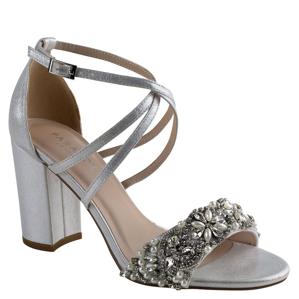 Paradox London Pink Women's Hira Heeled Sandals - Elegant Summer Wedge Sandals for Women, Comfortable High Heel Dress Shoes for Parties, Weddings & Beach Vacations