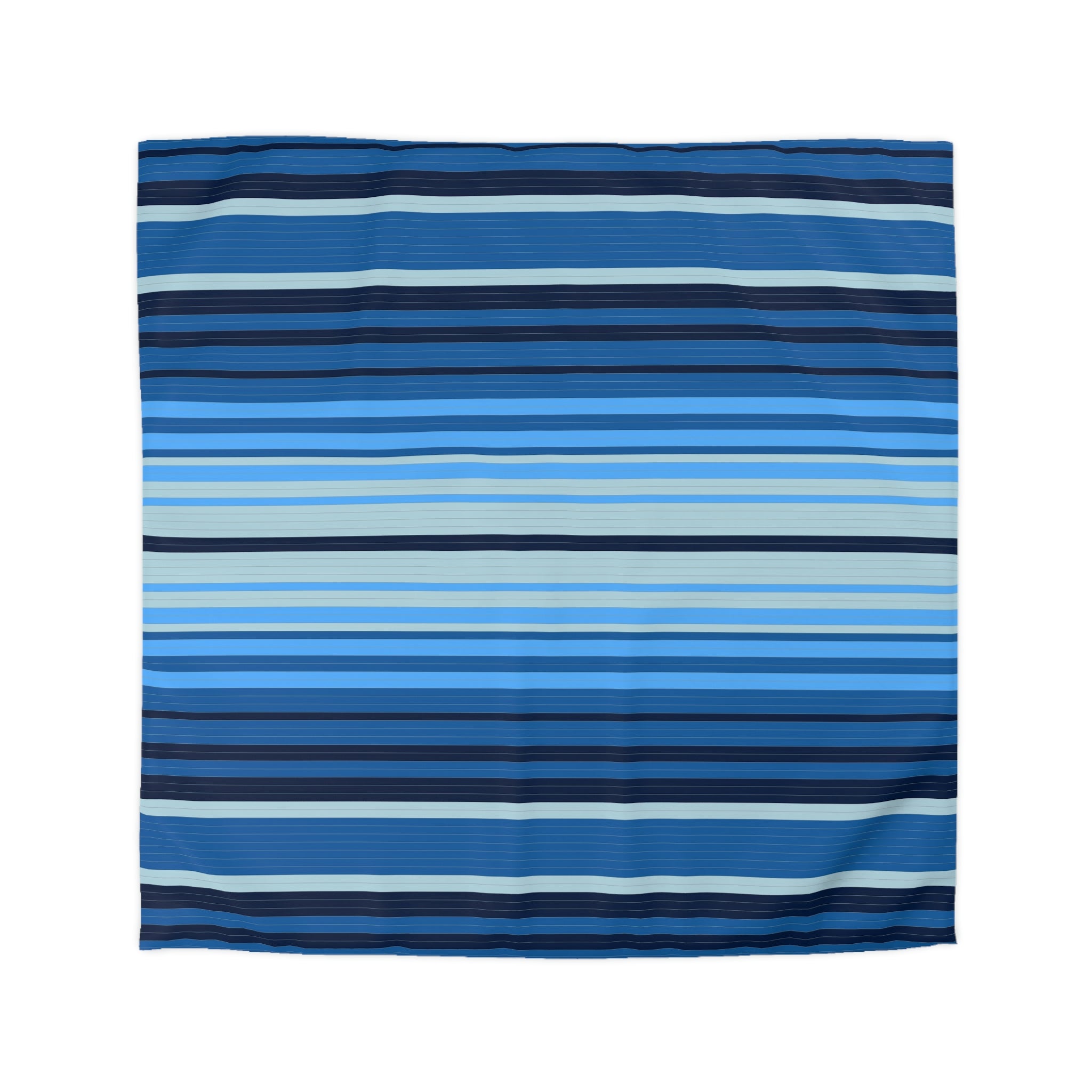 Sweetwater Striped Microfiber Duvet Cover Set - Soft Breathable Bedding Comforter Cover for All Seasons - Perfect for Master Bedroom, Guest Room & Dorm Decor