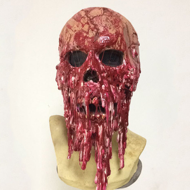 Scary Halloween Latex Mask - Realistic Horror Costume Accessory for Spooky Parties & Haunted House Events