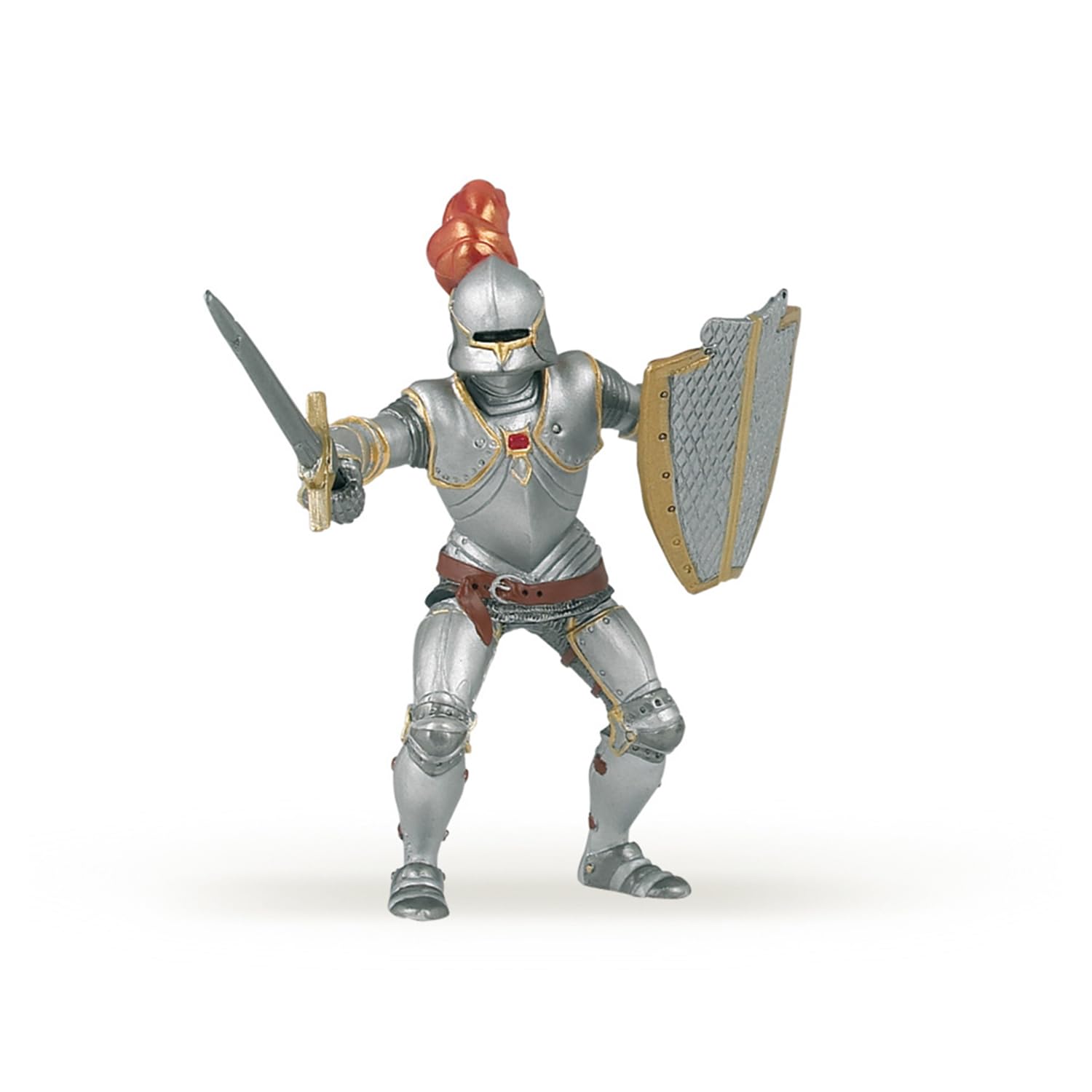 Papo Mini Tub Knights Toy Figures - 12 Piece Medieval Action Figure Set for Kids - Perfect for Playtime, Collecting & Fantasy Role-Playing Scenes