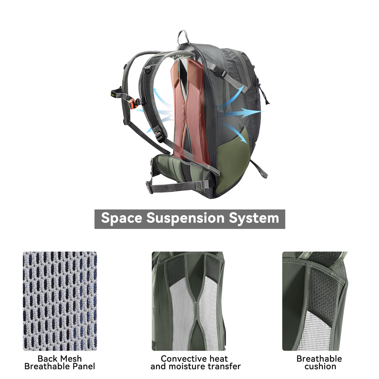 KAILAS Q-WIND II 28L Lightweight Hiking Backpack for Men & Women - Waterproof Daypack with Rain Cover for Travel, Camping & Outdoor Adventures