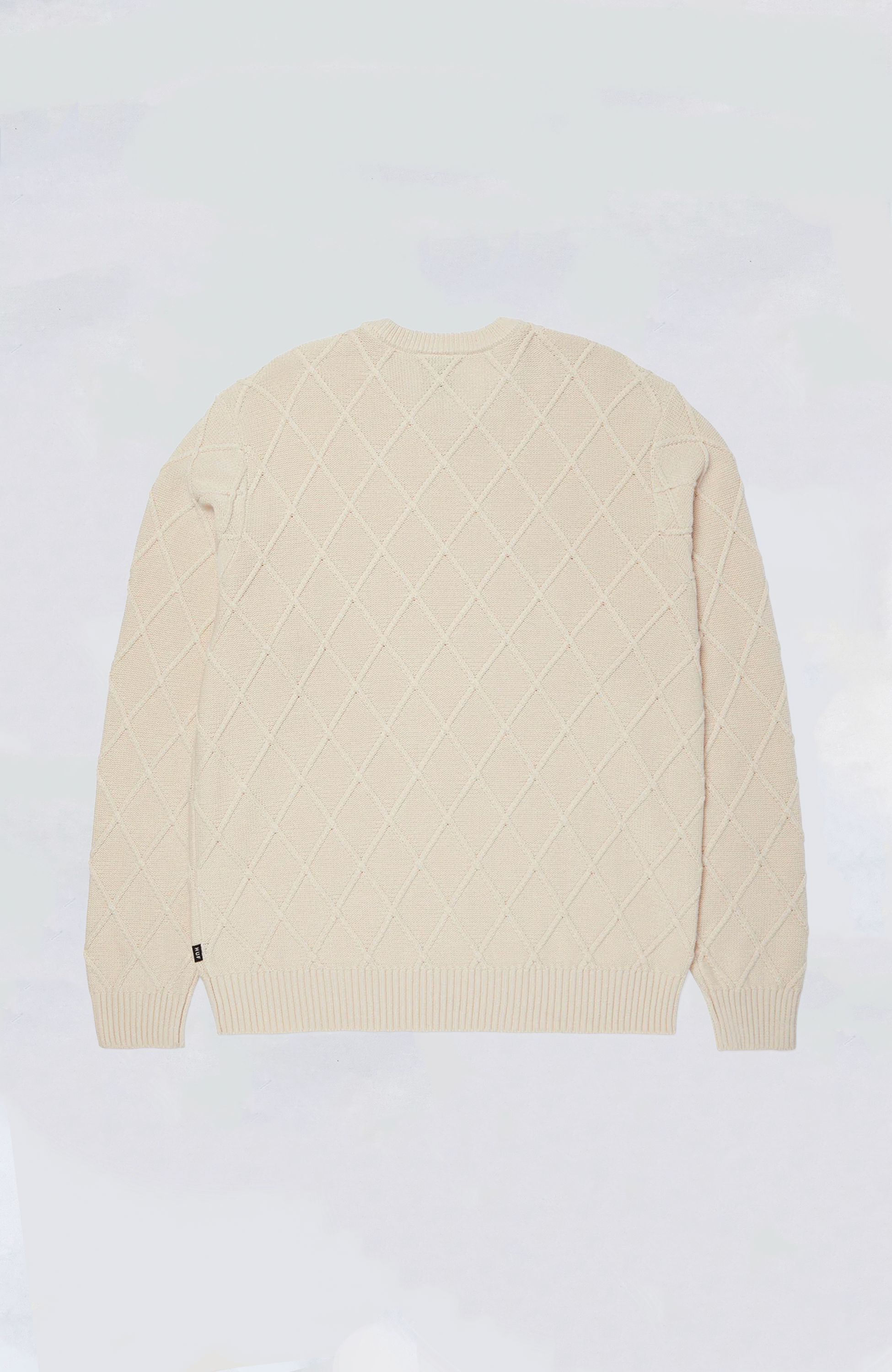 HUF Grid Crewneck Sweater for Men | Classic Streetwear Pullover | Casual & Comfortable Knit Sweater | Perfect for Urban Fashion, Street Style & Everyday Wear