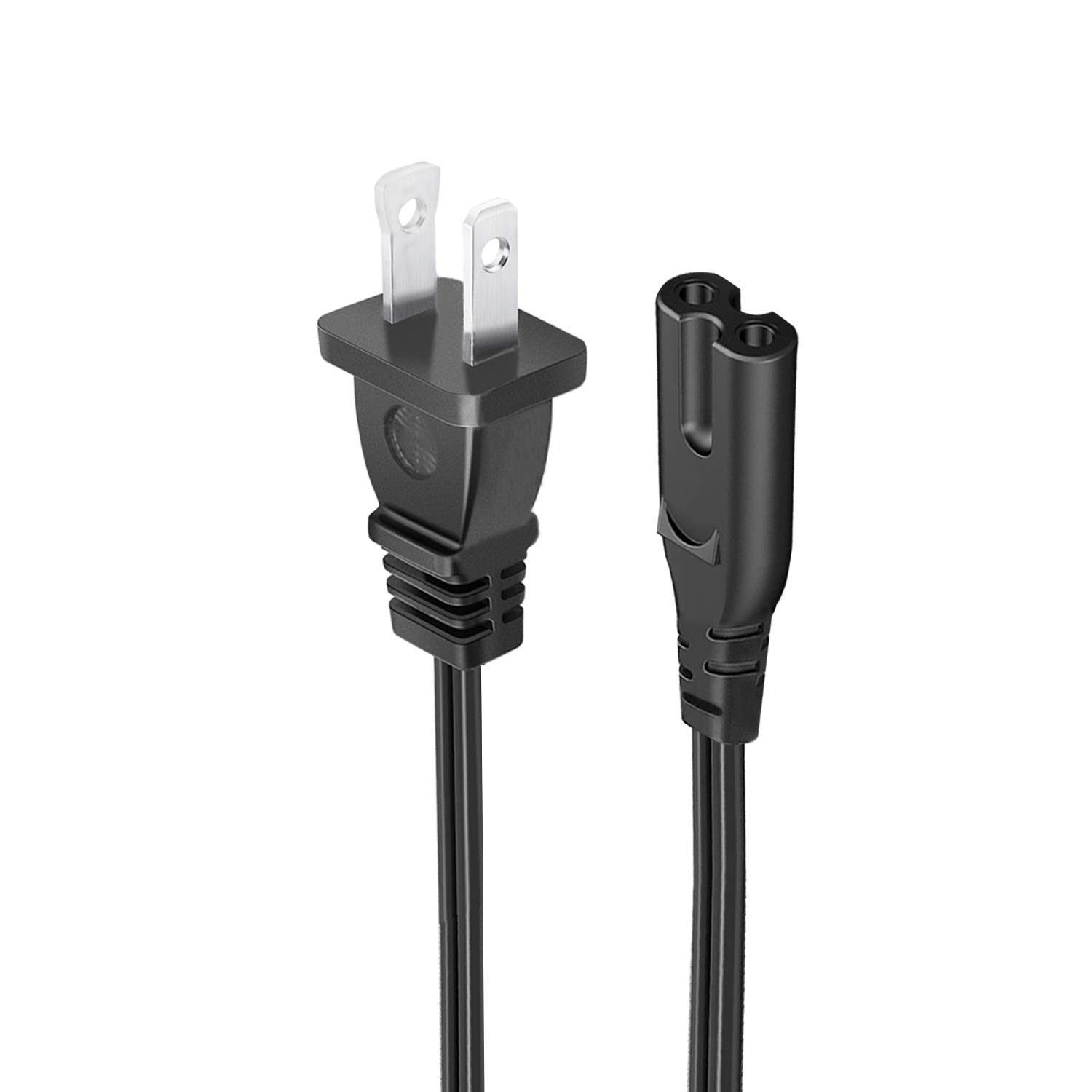 8.2ft 2-Prong Printer Power Cord Replacement for HP Tango X Smart Printer | 2-Slot AC Power Supply Cable | Compatible with Home Office & Small Business Printers