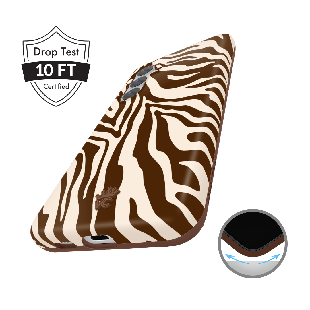 Samsung Galaxy Phone Case with Coco Zebra Design - Stylish & Protective Cover for Everyday Use, Travel, and Work