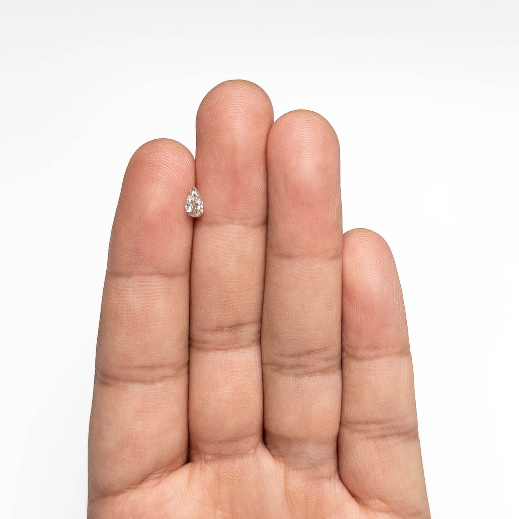 0.34ct Fancy Grey Pear Brilliant Cut Diamond - 6.93x3.44x2.32mm (19923 54) - Perfect for Engagement Rings & Fine Jewelry