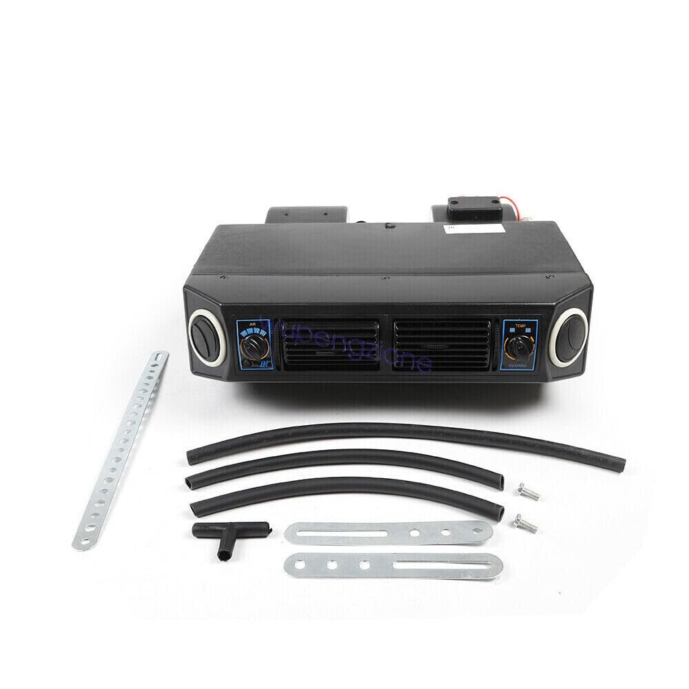 12V 30W Universal Truck Air Conditioning Evaporator Kit - 3800BTU Cooling Capacity (3200kcal/h) | 3-Speed UTV Under Dash AC System for Pickup Trucks & Off-Road Vehicles | Perfect for Summer Road Trips & Hot Climate Driving