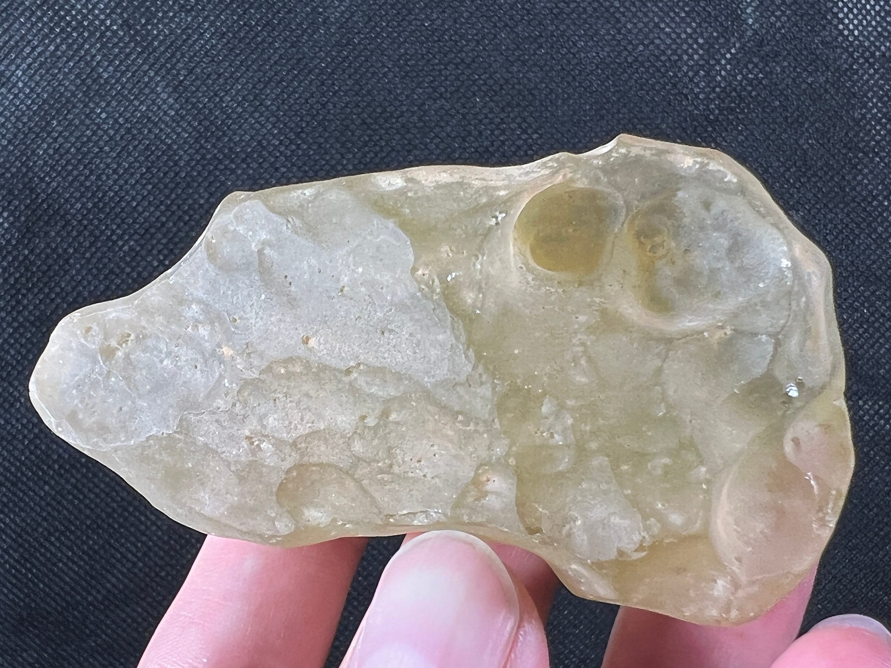 Libyan Desert Glass Raw Crystal - Rare 111.4g Natural Stone for Jewelry Making, Meditation & Home Decor | Unique Gift for Collectors & Crystal Enthusiasts