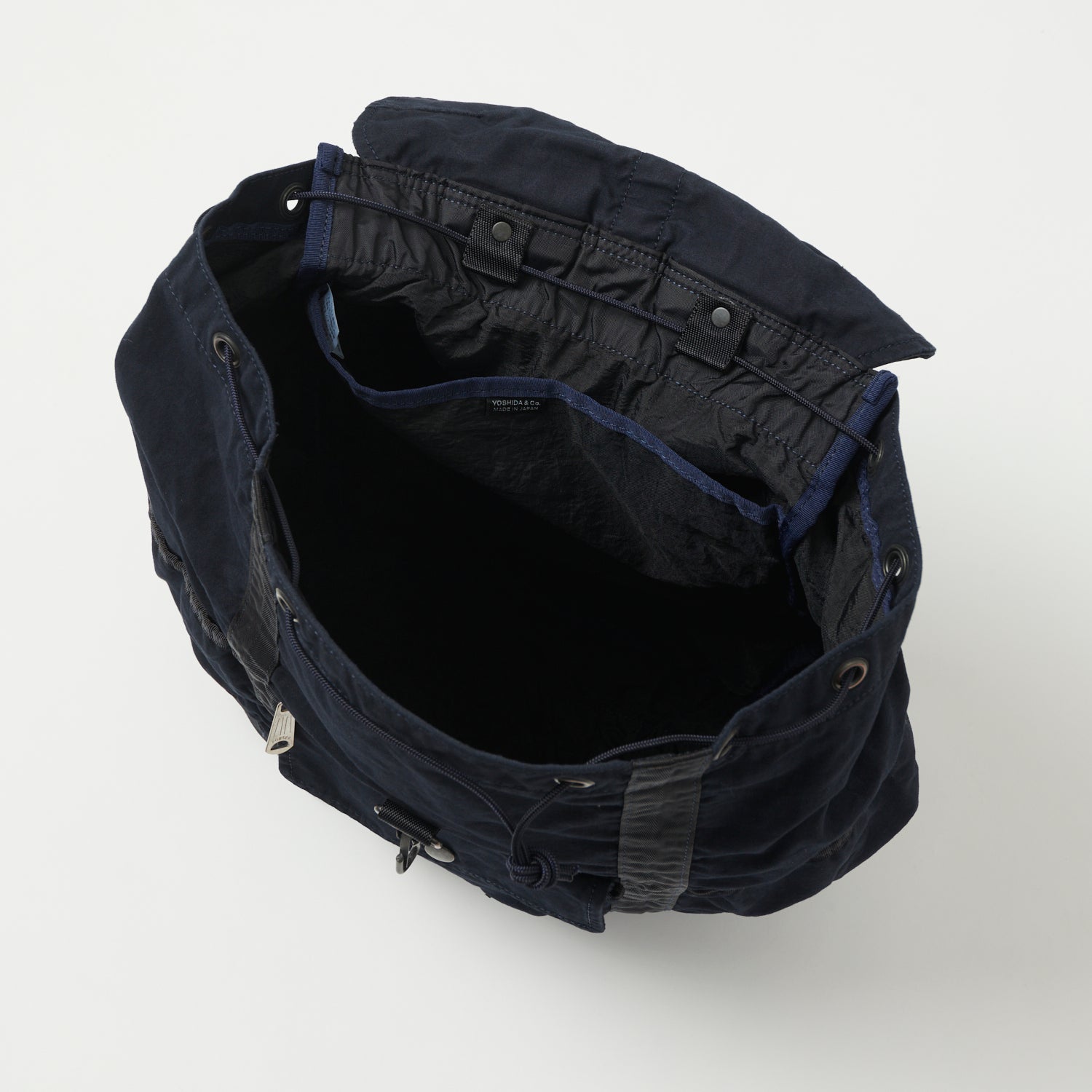 Porter Yoshida & Co. Crag Ruck Sack Navy Blue Backpack - Durable Travel & Hiking Daypack for Outdoor Adventures & Daily Commute