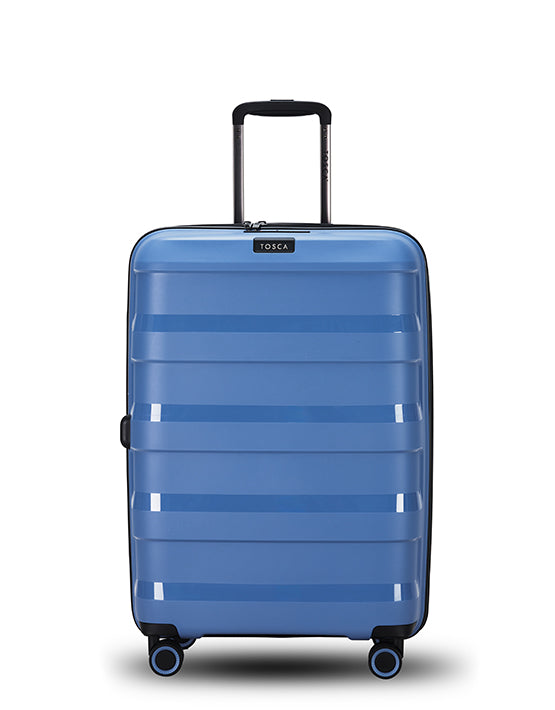 Tosca Comet 25in Medium Spinner Luggage - Infinity Blue | Lightweight Expandable Suitcase for Travel, Business Trips & Weekend Getaways