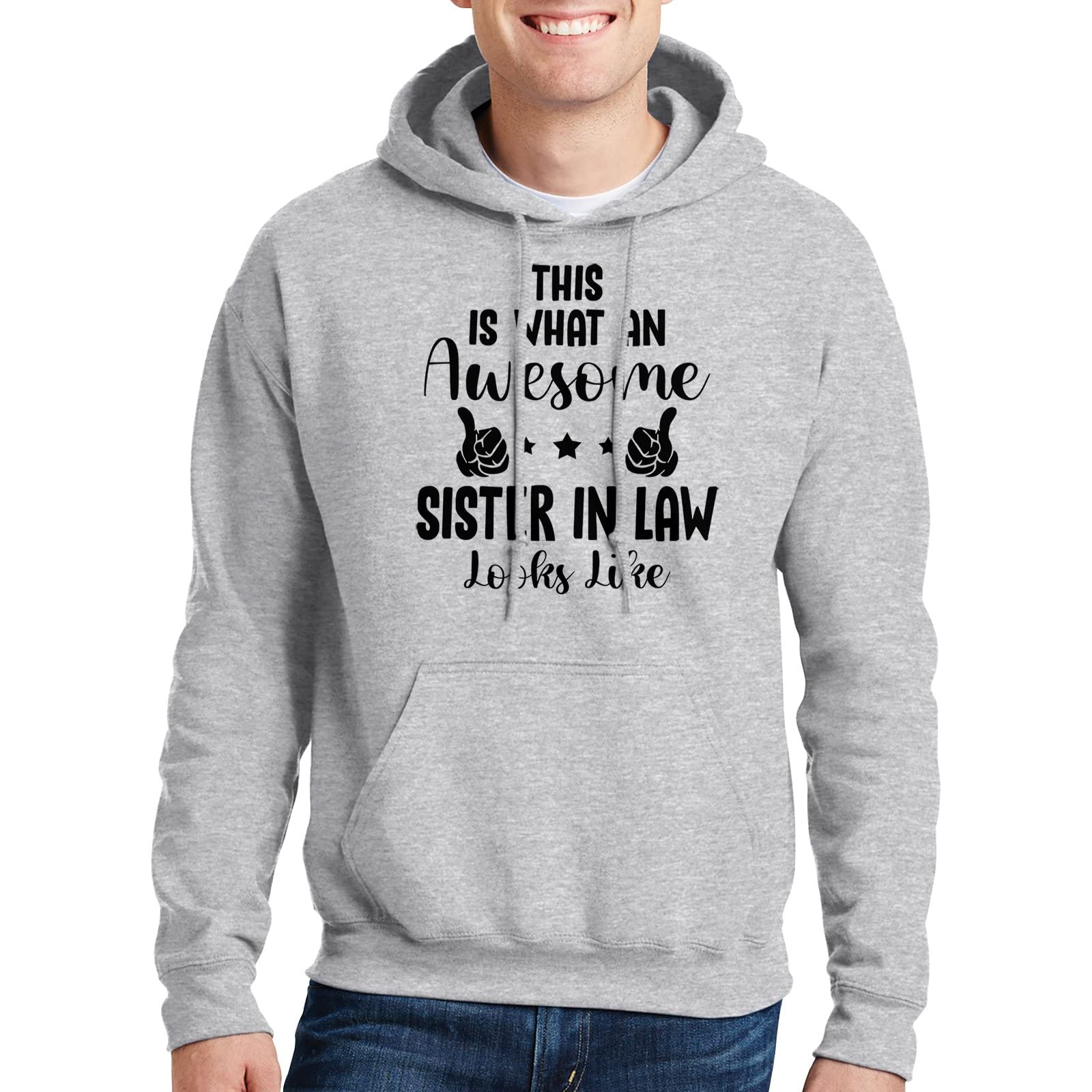 Best Sister-in-Law Pullover Hoodie - Cozy Long Sleeve Sweatshirt Gift for Women - Perfect for Christmas, Birthday & Family Reunions