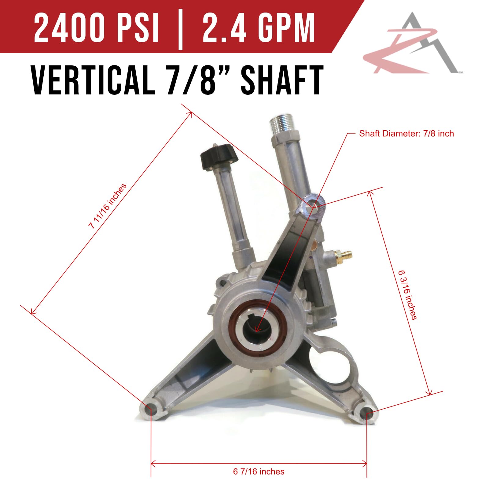 2400 PSI Power Pressure Washer Water Pump for Generac 580.752000 & 580.767101 - High Performance Replacement Part for Home Cleaning, Driveway Washing, and Outdoor Maintenance