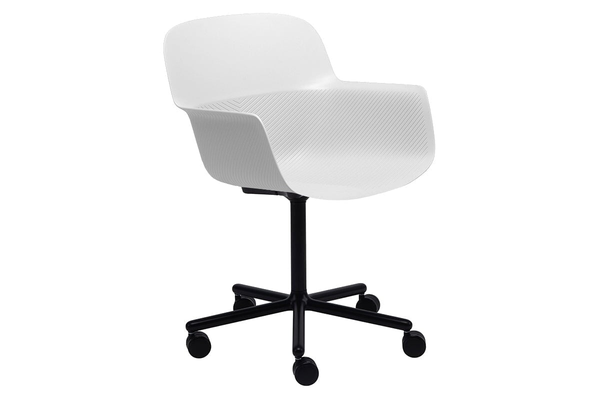 Tommy Tub Plastic Chair with Swivel Base - Durable Outdoor & Indoor Seating for Patio, Poolside, and Garden Relaxation