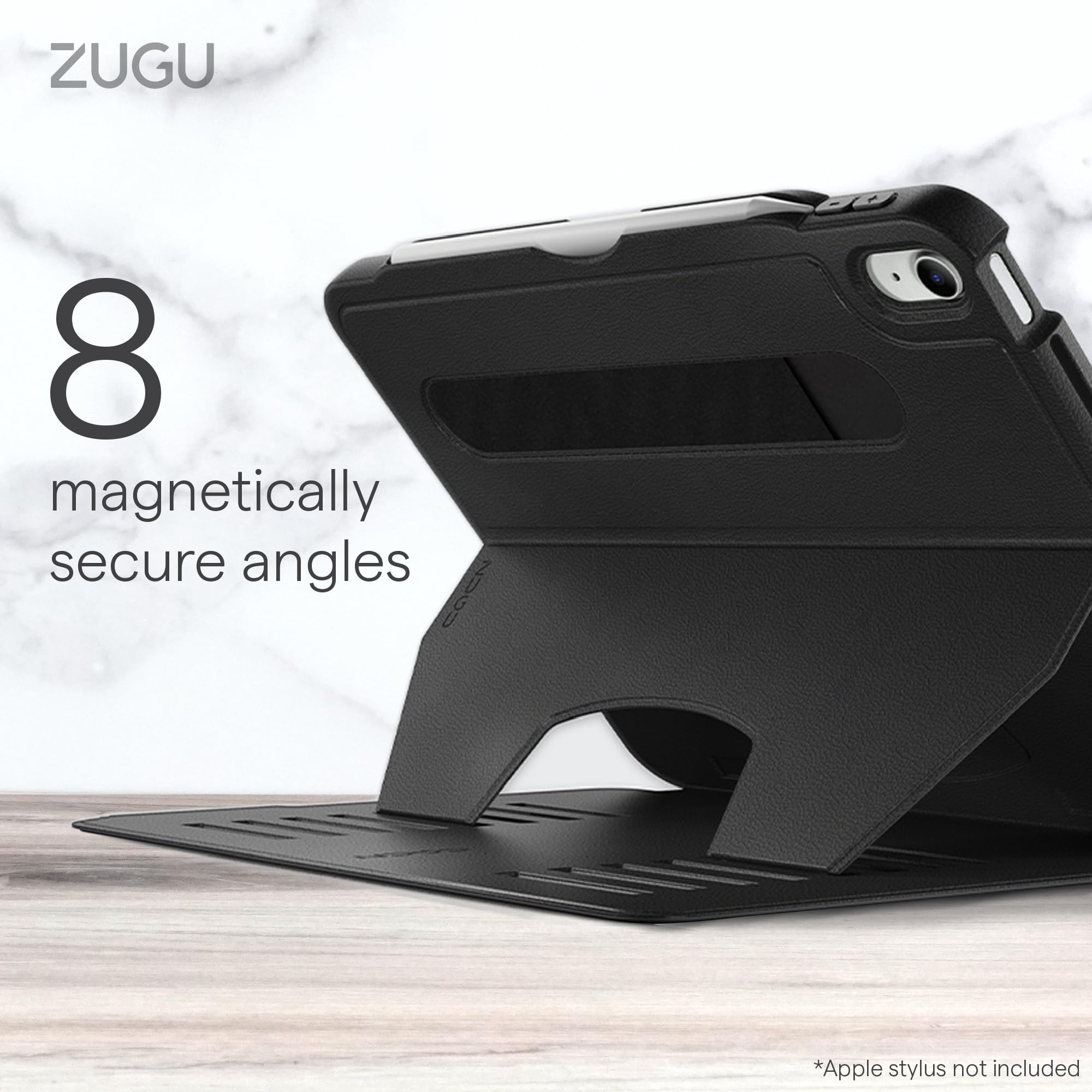ZUGU iPad Pro 11 Inch Case (1st/2nd/3rd/4th Gen 2018-2022) - Slim Protective Cover with Wireless Apple Pencil Charging, Magnetic Stand & Auto Sleep/Wake | Perfect for Work, Travel & Home Use - Arctic Gray