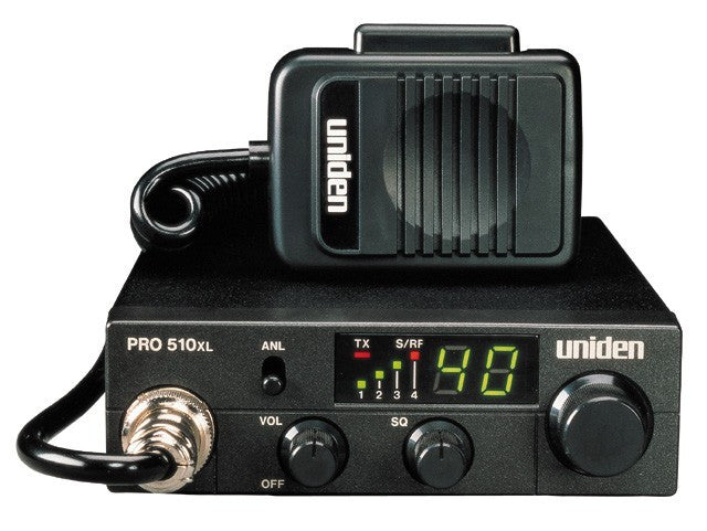 Uniden Pro 510 XL CB Radio - 40-Channel Trucker Radio with PA Function & Noise Cancellation | Perfect for Long-Haul Trucking, Road Trips & Emergency Communication