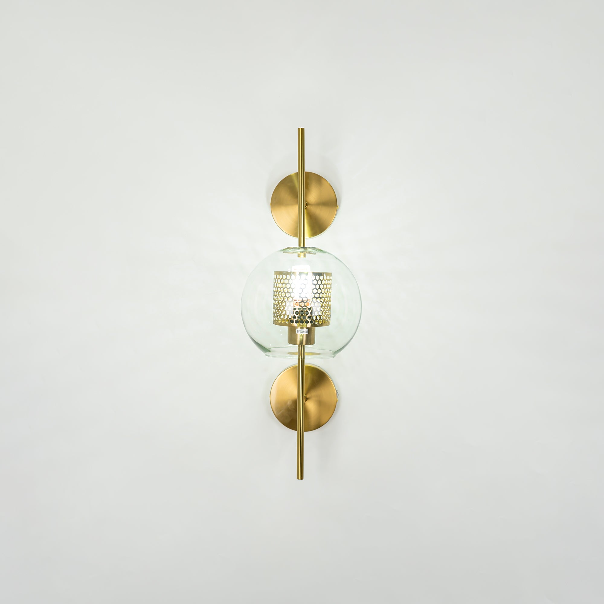 Chiswick Glass Wall Lamp - Modern LED Sconce Light for Living Room, Bedroom, and Hallway - Elegant Home Decor Lighting Fixture