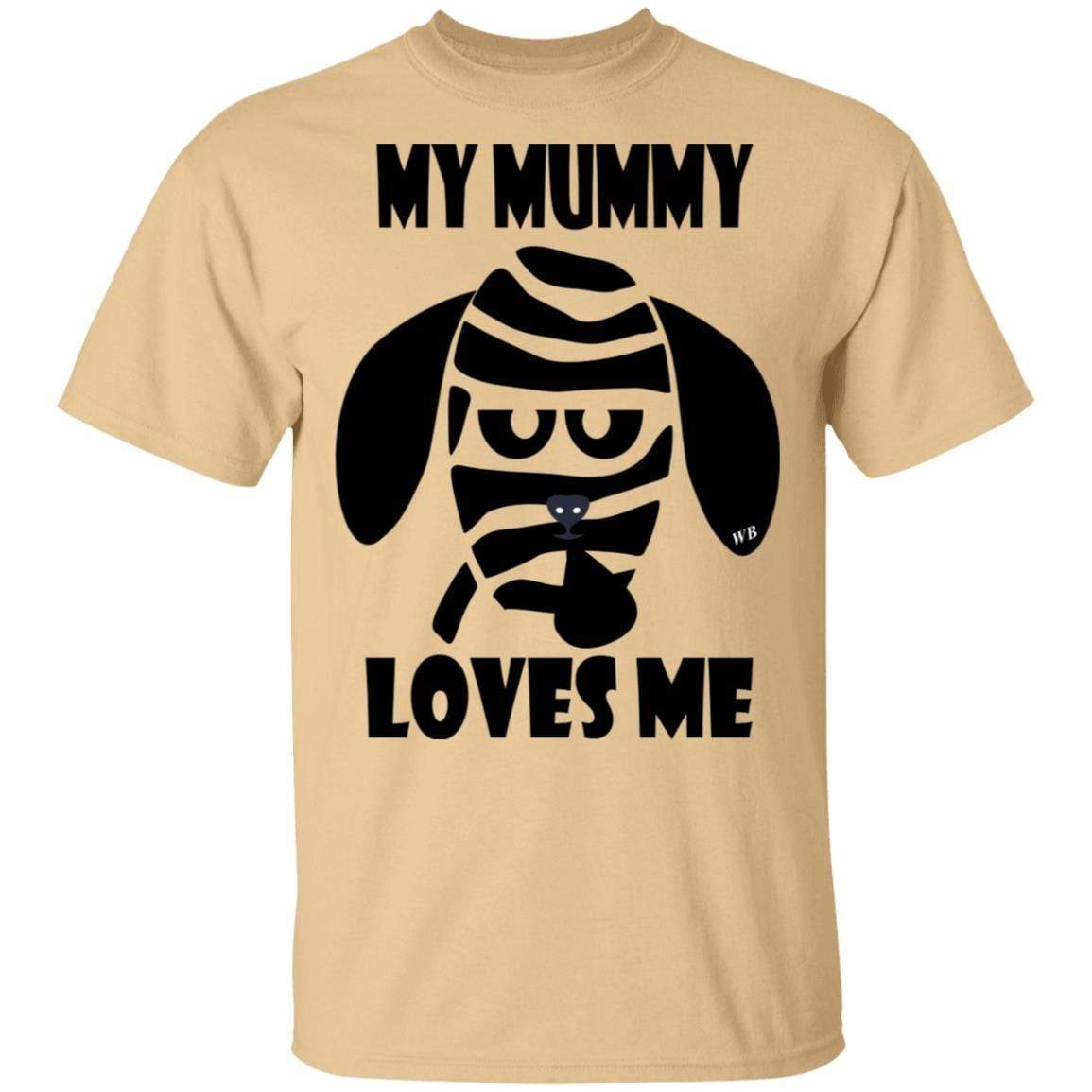 My Mummy Loves Me Halloween Cotton T-Shirt | Funny Wine Lover Gift | WineyBitches.Co | Perfect for Halloween Parties & Wine Tasting Events