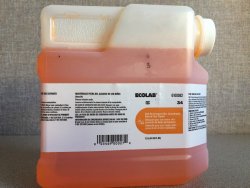 Ecolab 1:128 Concentrated Floor Cleaner Solution - 1.3 Liter Bottle for Commercial & Home Use - Perfect for Hardwood, Tile & Vinyl Floors