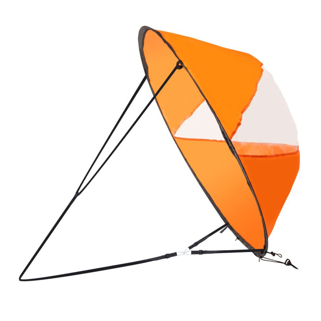 Foldable PVC Kayak Sail with Quick Release & Clear Window - Portable Downwind Sail Kit for Inflatable Kayaks, Canoes & Paddle Boards | Kayaking Accessories for Smooth Sailing on Lakes & Coastal Waters