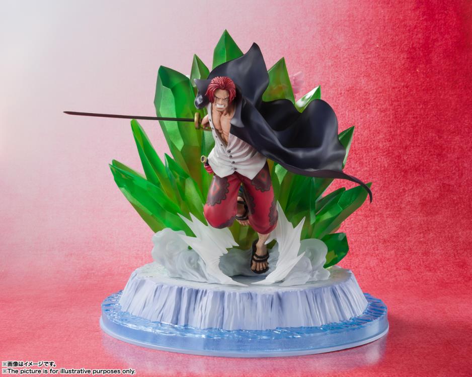 Figuarts Zero Extra Battle One Piece Film: Red Shanks and Uta Anime Statue - Premium Collectible for Anime Fans, Display for Home & Office Decor