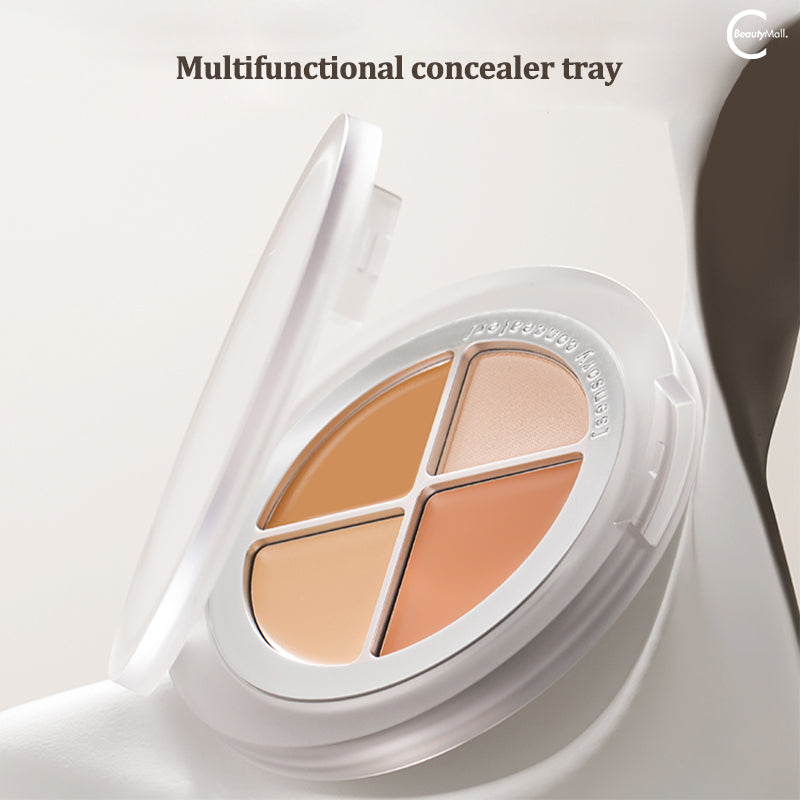 UNNY Sensation Flawless Quad Concealer Palette - 4 Shades for Dark Circles, Blemishes & Contouring | Perfect for Everyday Makeup & Professional Use