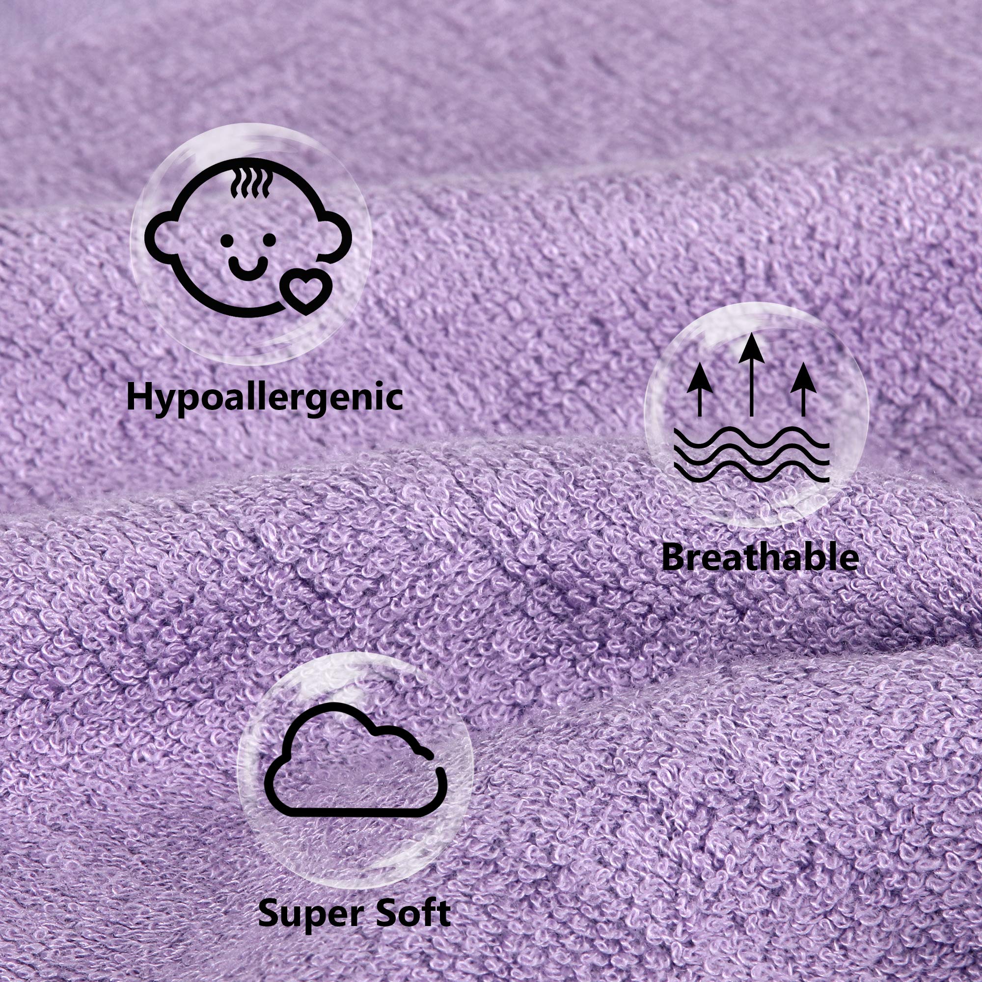 6 Pack Ultra Soft Baby Washcloths for Newborn & Toddler - 10