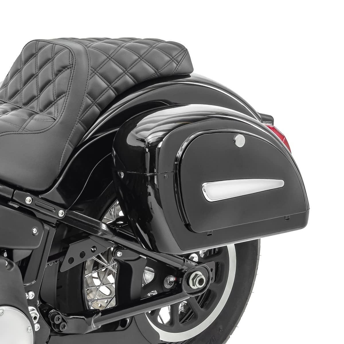 Premium Hard Saddlebags 18L with Mounting Kit - Waterproof Motorcycle Luggage for Cruiser CB43012 | Durable Storage for Long Rides, Road Trips & Daily Commutes