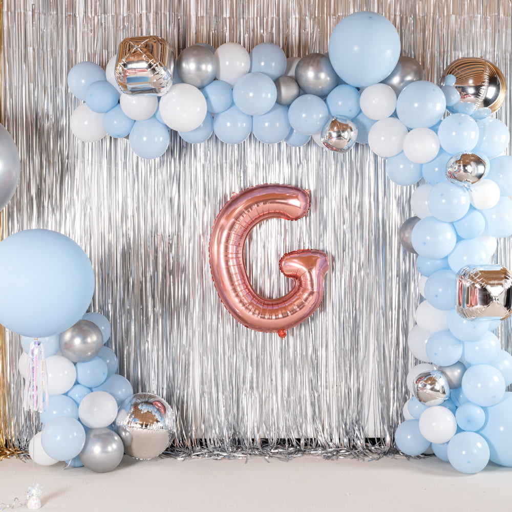 Balloonify Rose Gold Mylar Letter G Balloon - 40 Inch Large Foil Alphabet Balloon for Birthday Party Decorations, Baby Shower, Wedding, Anniversary & Graduation Celebrations - 1 Count Box