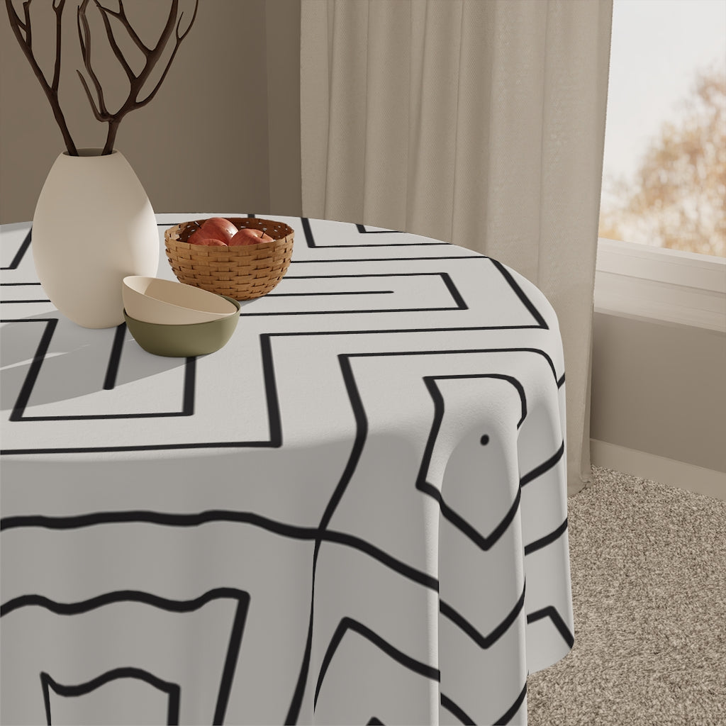 Stylish Abstract Simple Tablecloth for Kitchen & Dining Table - Perfect for Home Decor, Parties, and Everyday Use