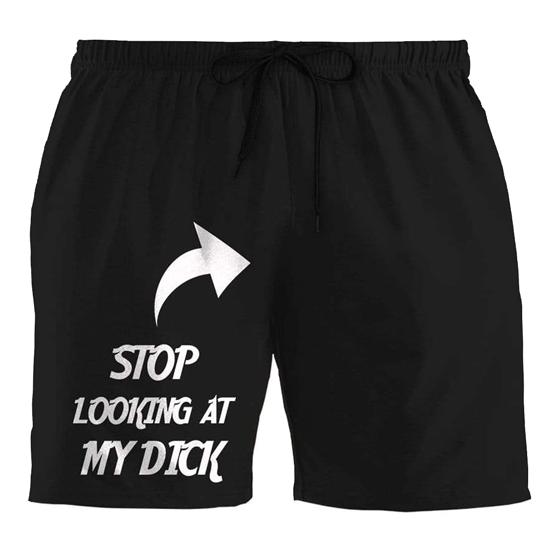 Funny Men's Swim Trunks with Drawstring - Quick Dry Beach Shorts for Swimming, Summer Vacation & Pool Parties | Trendy Swimwear for Men (Set of 91)