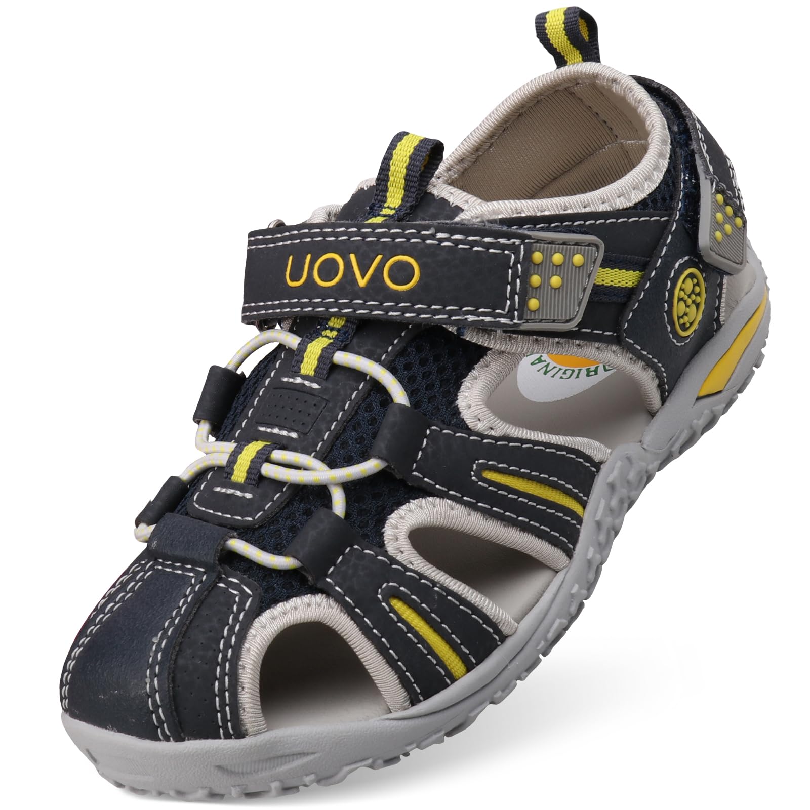 UOVO Kids Sandals for Boys & Girls - Lightweight Closed Toe Summer Shoes for Toddler Little Kid Big Kid - Outdoor Athletic Sports Footwear for Beach, Park & Playground Activities
